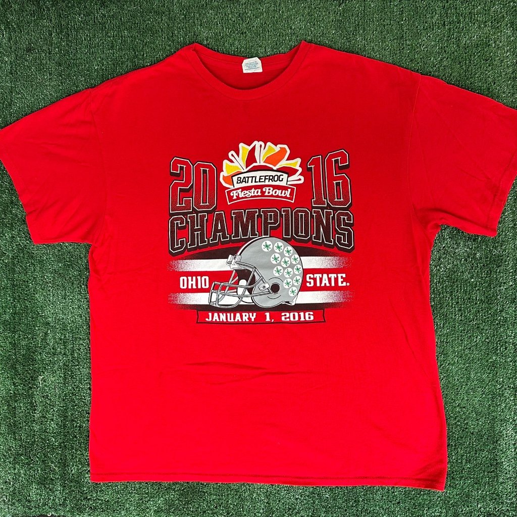 Ohio State Buckeyes 2016 Fiesta Bowl Champions TShirt Red Xl Ncaa Collegiate